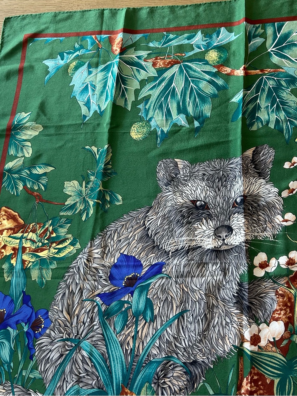 Salvatore Ferragamo Woodland Animals Silk Scarf - Picture 4 of 9